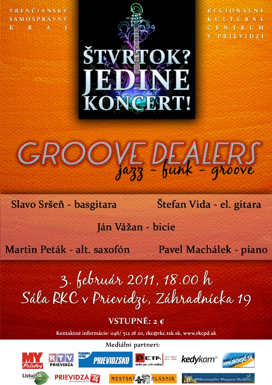 ŠJK - Groove dealers - plagát